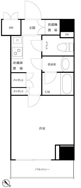 ルーブル三田の間取り