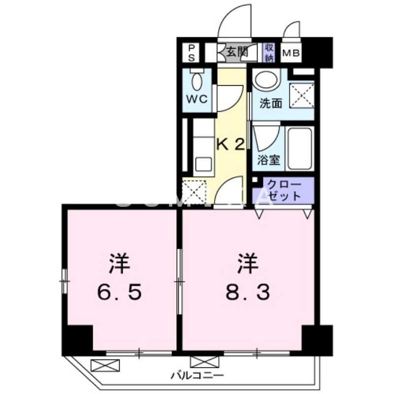 ラフィネ医大東の間取り