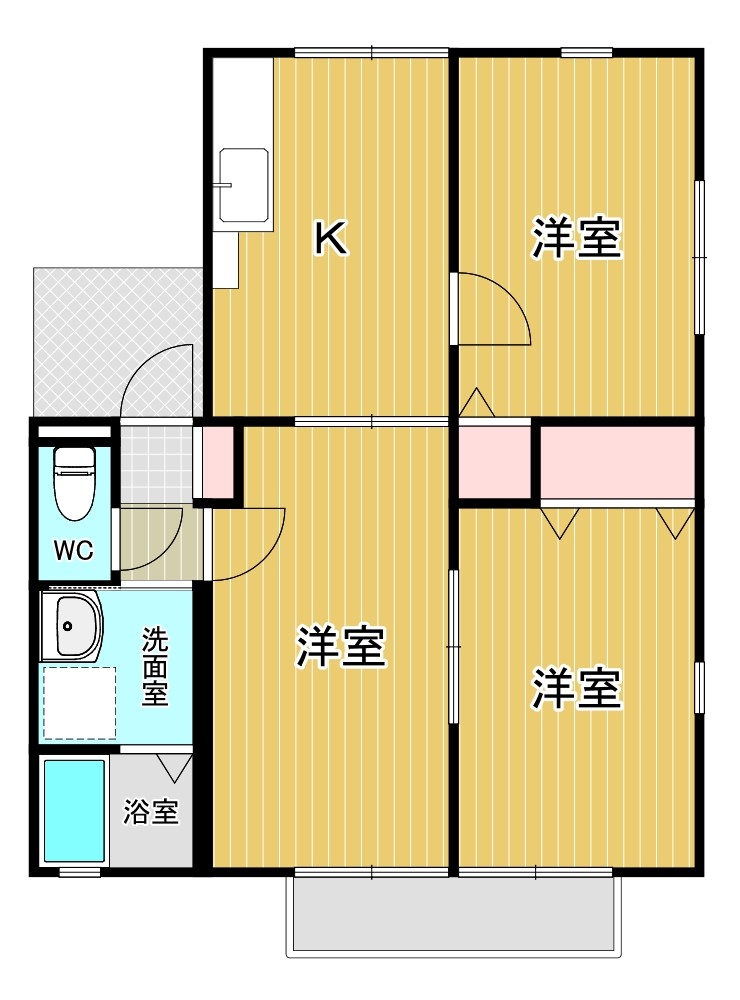 ソレイユ弐番館の間取り