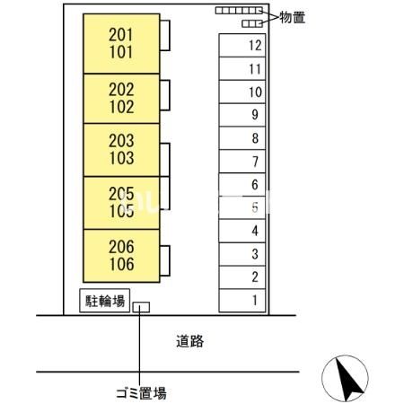 【福島市松浪町のアパートのその他】