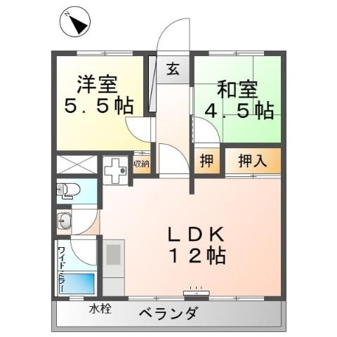 新清洲マンションの間取り