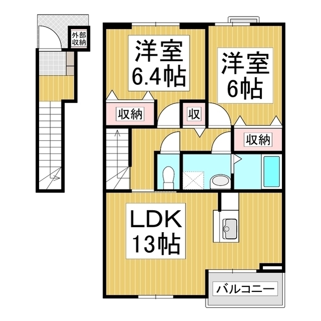 レジーナＢの間取り