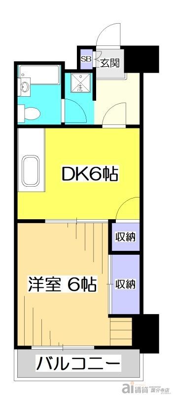 国分寺市本町のマンションの間取り