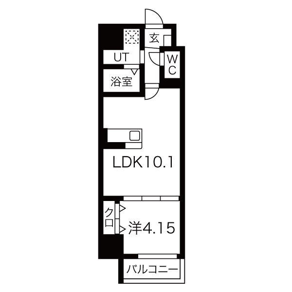 堺市堺区甲斐町東のマンションの間取り