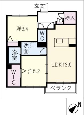 エルパティオ　Ｓ棟の間取り