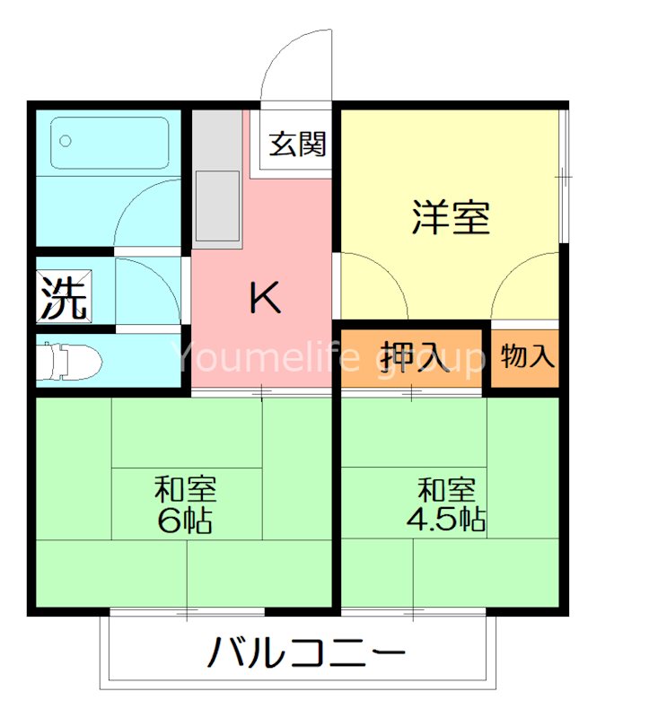 コーポ宮前の間取り