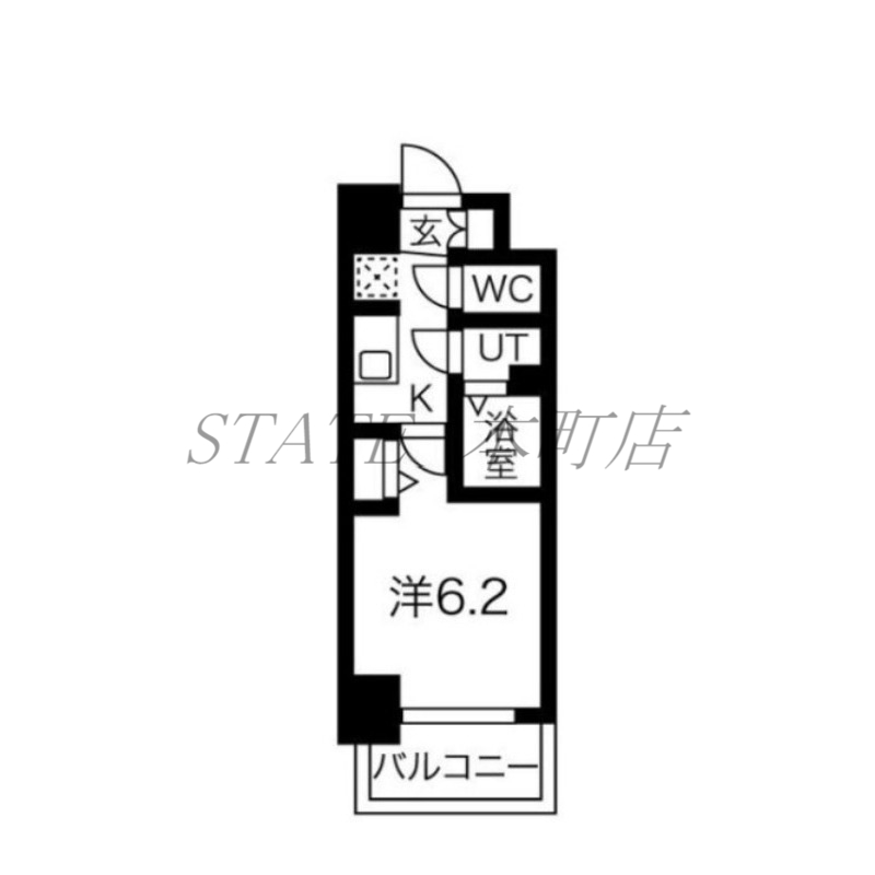 スプランディッド天王寺DUEの間取り