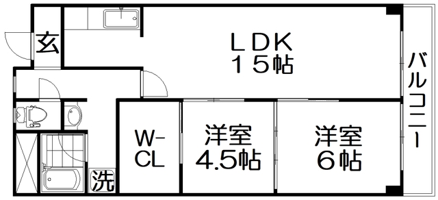 メナール香里園の間取り