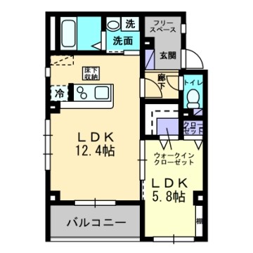 【フォブール平和通の間取り】