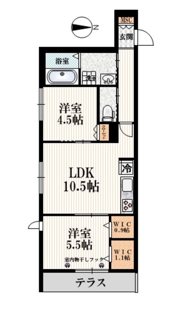 練馬区桜台のマンションの間取り