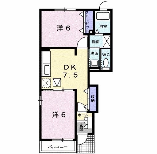 カーサ金岡の間取り