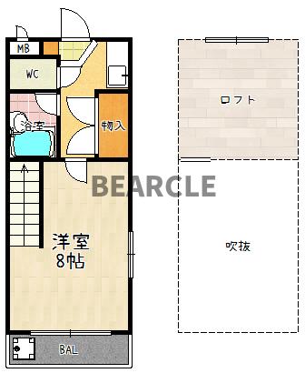 イーストビューヤサカの間取り