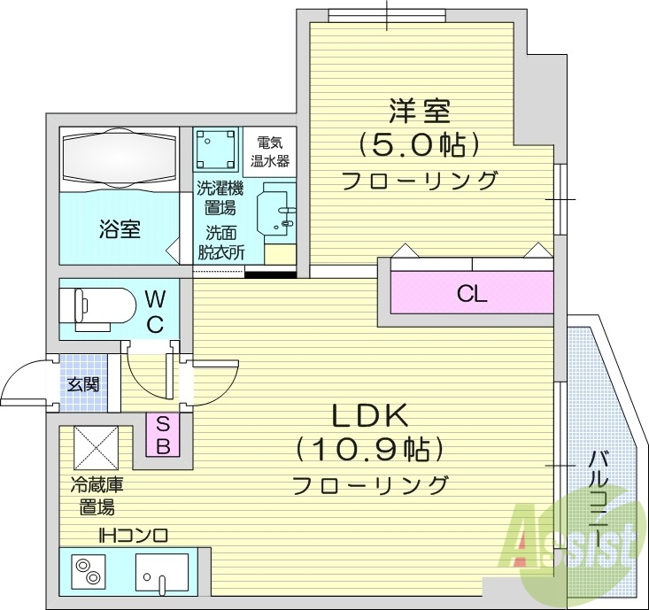 マハトゥール伏見の間取り