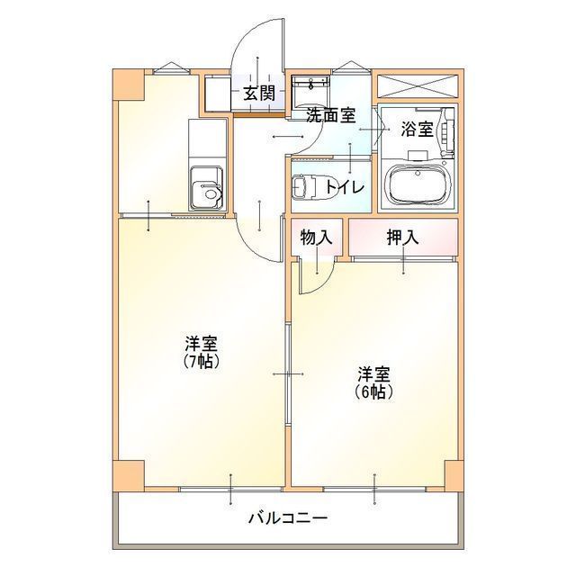 ハイツ雨宮の間取り