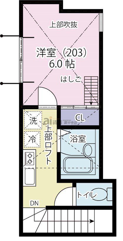 小金井市前原町のアパートの間取り