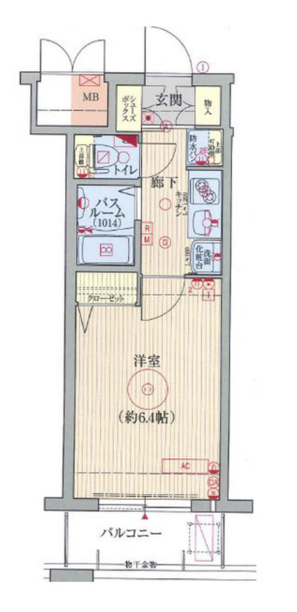 エステムコート梅田・天神橋リバーフロントの間取り