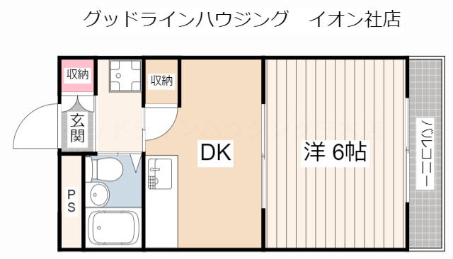 【サンハイツ多井田　D棟の間取り】