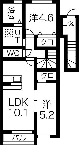 矢巾町大字高田第１３地割築9年の間取り