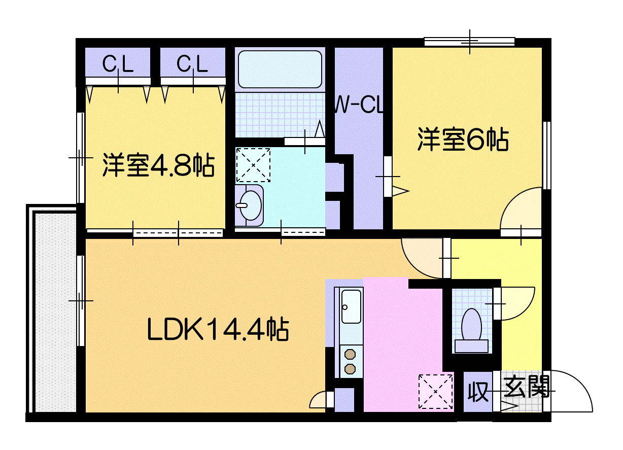 仮）エスタシオン千歳の間取り