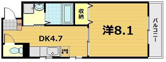 レクサス深草１号館の間取り