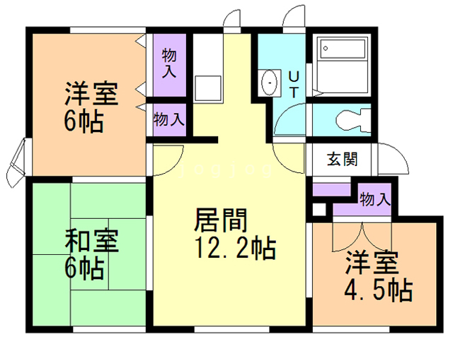 メイユール喜寿　Ｆ－１の間取り