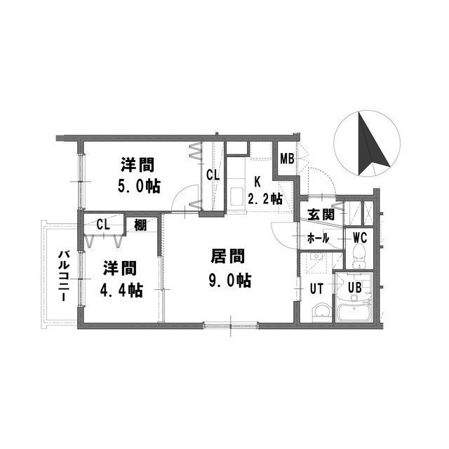 ラヴィータ平岸の間取り