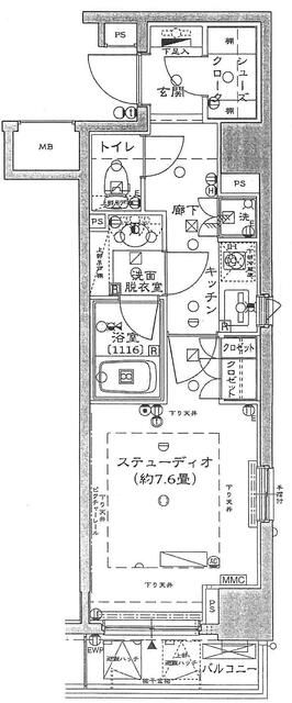 【ファミール東京グランリッツの間取り】