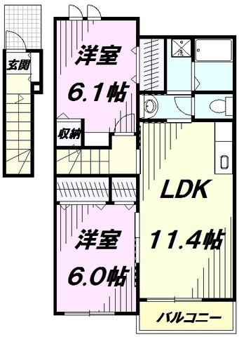 プルメリアの間取り