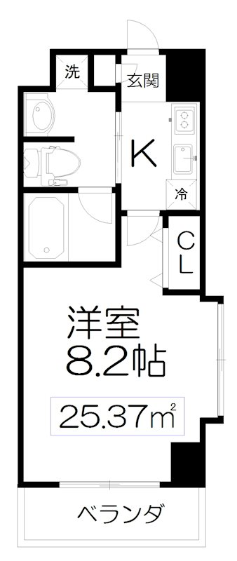 エルスタンザ仙台八幡の間取り