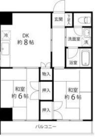 江東区北砂のマンションの間取り