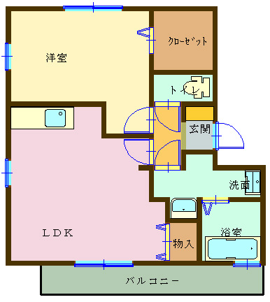 四日市市小杉町のマンションの間取り