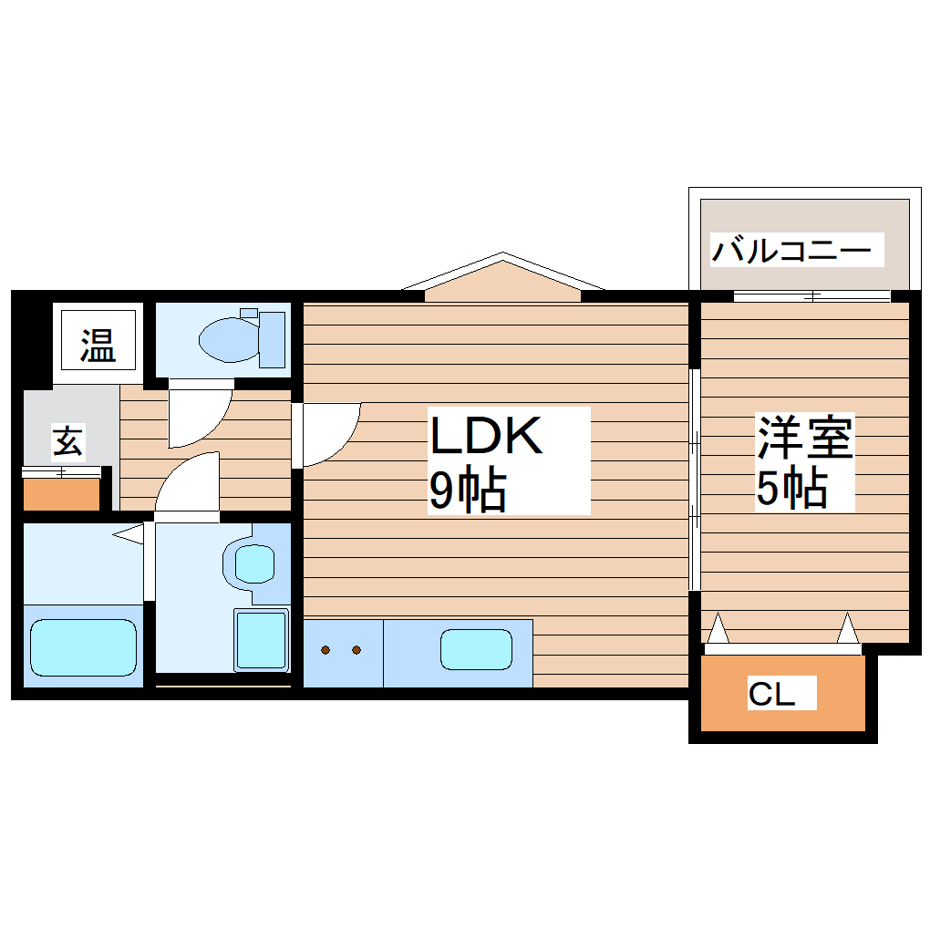 ブラン蒲町の間取り