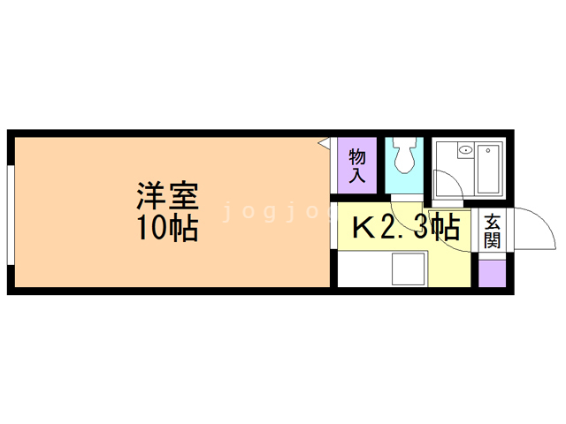 札幌市西区山の手三条のマンションの間取り