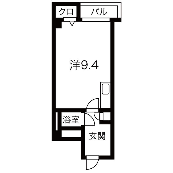 札幌市東区北七条東のマンションの間取り