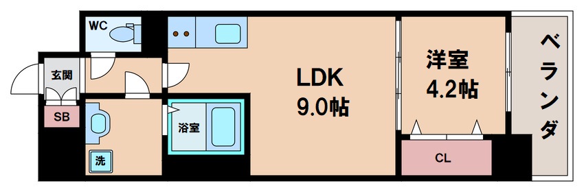 グランパシフィック難波南innovationの間取り