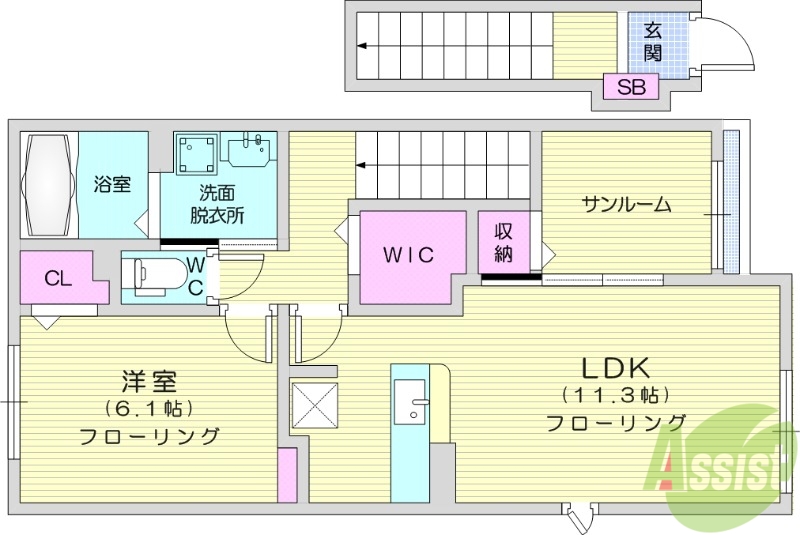 アルレーヴの間取り