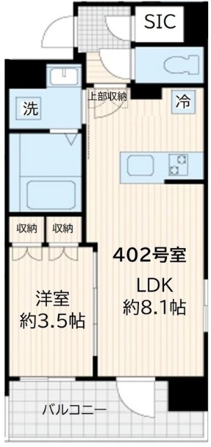 アルカンシエル新宿大京町の間取り