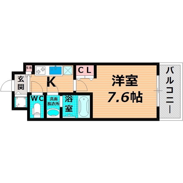 【大阪市旭区赤川のマンションの間取り】