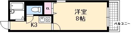 広島市西区草津新町のマンションの間取り