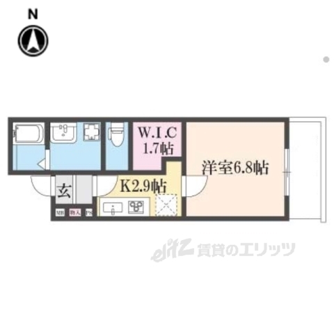 クレアール堺町２の間取り