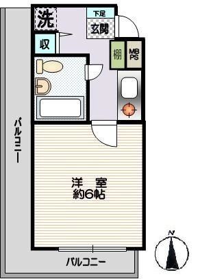 横浜市青葉区千草台のマンションの間取り