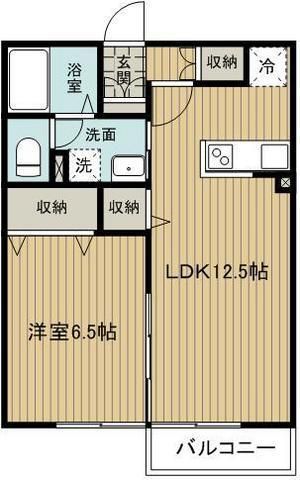 西東京市泉町のアパートの間取り