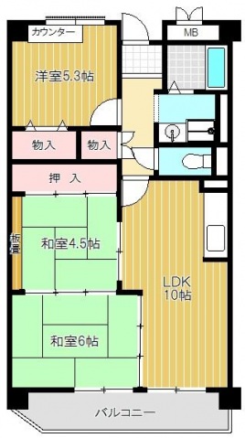 ツバイト東住吉の間取り