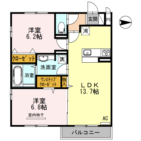 アルファ　フォレスト　柴座の間取り