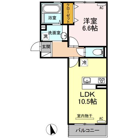 ハーベスト　コートの間取り