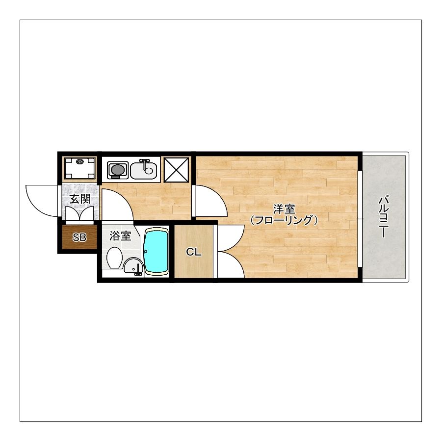 グレイス井尻第2の間取り