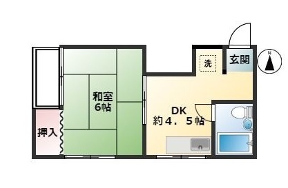 神戸市垂水区城が山のマンションの間取り