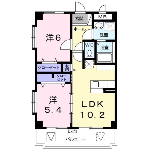 テラス　タカラの間取り