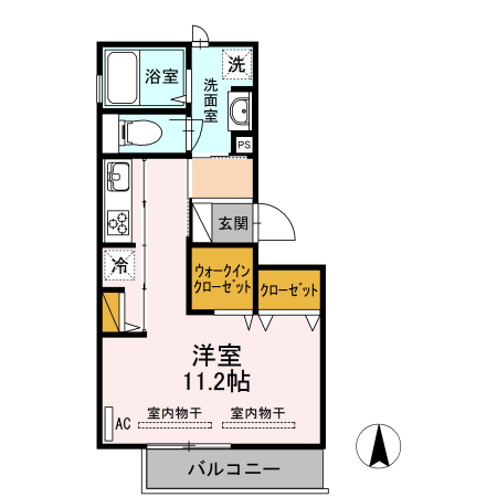 CREA桜町　A棟の間取り