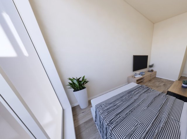 居室・リビング　完成パース　室内モデルルーム加工